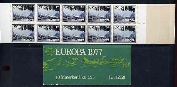 Booklet - Norway 1977 Europa 12k50k booklet complete and pristine, SG SB51