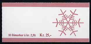 Booklet - Norway 1986 Christmas 25k booklet complete and pristine, SG SB76