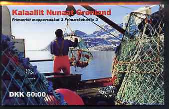 Booklet - Greenland 1993 Margrethe & Crabs 50k booklet (Cover showing Fishing), more...