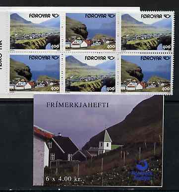 Booklet - Faroe Islands 1993 Postal Co-operation 24k booklet complete and fine SG SB7 