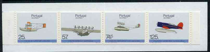 Booklet - Portugal - Azores 1987 Historic Airplane Landings 281E50 booklet complete and pristine, SG SB8