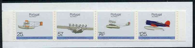 Booklet - Portugal - Azores 1987 Historic Airplane Landings 281E50 booklet complete and pristine, SG SB8