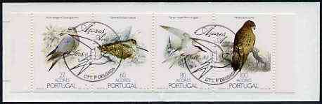 Booklet - Portugal - Azores 1988 Nature Protection (Birds) 267E booklet complete with commemorative first day cancel, SG SB9