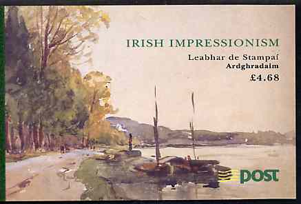 Booklet - Ireland 1993 Irish Impressionist Painters Â£4.68 booklet complete with special commemorative first day cancels, SG SB44