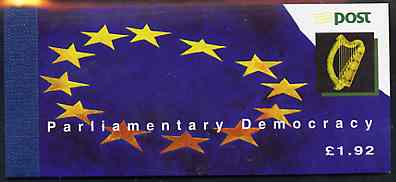 Booklet - Ireland 1994 Parliamentary Anniversary Â£1.92 booklet complete with special commemorative first day cancels, SG SB49