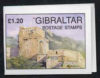 Booklet - Gibraltar 1993 Moorish Castle Â£1.20 booklet complete and pristine (Contaings 5 x 24p Garrison Library) SG B9