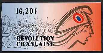 Booklet - France 1989 Red Cross Fund (Bicentenary of French Revolution) 16f20 Booklet complete with first day cancels SG CSB13
