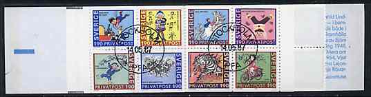 Booklet - Sweden 1987 Rebate Stamps 38k booklet complete with first day cancels, SG SB397