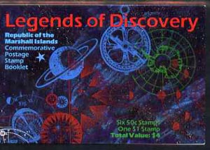 Booklet - Marshall Islands 1992 Legends of Discovery $4 booklet complete with first day cancels SG SB21