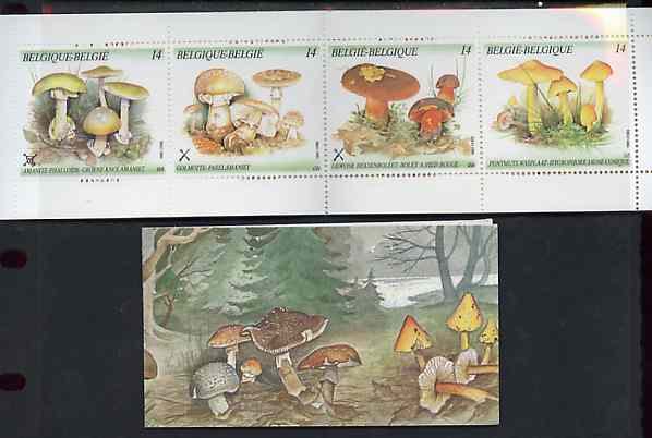 Booklet - Belgium 1991 Fungi 56f booklet complete and pristine, SG SB53