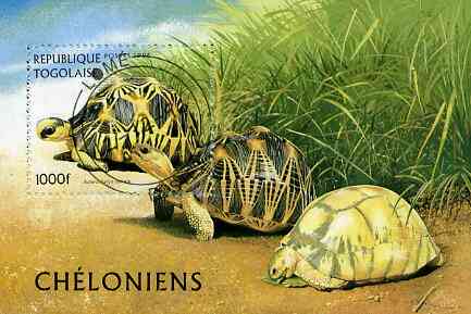 Togo 1996 Tortoise perf miniature sheet cto used