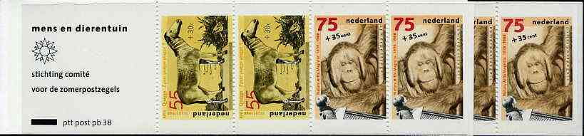 Booklet - Netherlands 1988 Welfare Funds - Zoological Society 3g90 booklet complete and pristine, SG SB99