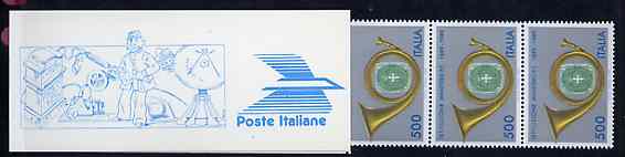 Booklet - Italy 1989 Centenary of Posts 3,000L booklet complete, unused and fine, SG SB7.....