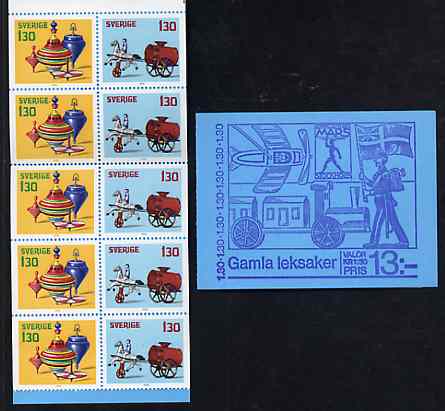 Booklet - Sweden 1978 Christmas 13k booklet (Old Toys) complete and pristine, SG SB332