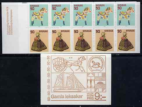 Booklet - Sweden 1978 Christmas 9k booklet (Old Toys) complete and pristine, SG SB331