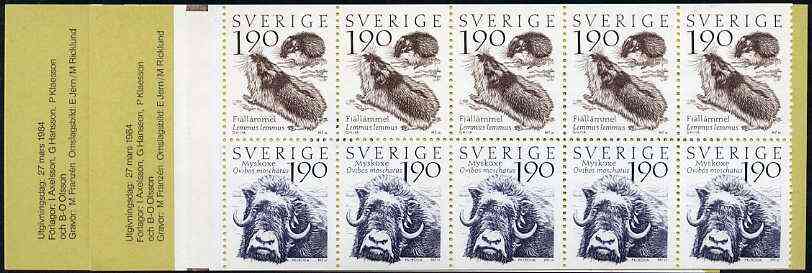 Booklet - Sweden 1984 Swedish Mountain World 19k booklet complete and pristine, SG SB371