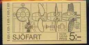 Booklet - Sweden 1974 Swedish Shipping 5k booklet complete and pristine, SG SB297