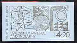 Booklet - Sweden 1970 Swedish Trade & Industry 4k20 booklet (in English) complete and pristine, SG SB249