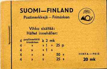 Booklet - Finland 1939 Lion 20m booklet complete and very fine, SG SB2.......