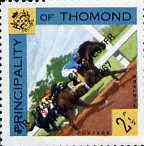 Thomond 1967 Horse Racing 2.5d (Diamond-shaped) with 'Sir Francis Chichester, Gypsy Moth 1967' overprint unmounted mint