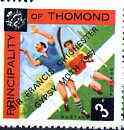 Thomond 1967 Hurling 3d (Diamond-shaped) with 'Sir Francis Chichester, Gypsy Moth 1967' overprint unmounted mint