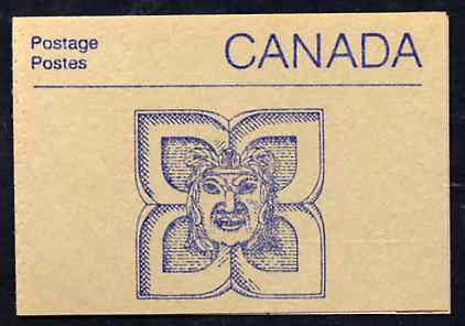 Booklet - Canada 1988 Architectural features 50c booklet (Indian Mask Sculpture) SG SB108d