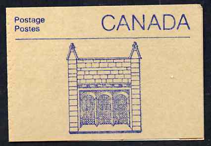 Booklet - Canada 1988 Architectural features 50c booklet (Window at Centre Block) SG SB108i