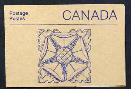 Booklet - Canada 1988 Architectural features 50c booklet (Stone Ornament) SG SB108g