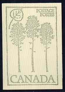 Canada 1978 Flowers & Trees - Trembling Aspen 50c booklet (green on crean cover) complete and pristine, SG SB 84g