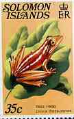 Solomon Islands 1979 Tree Frog 35c (without imprint) unmounted mint from Reptiles def set SG 399A