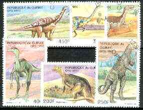 Guinea - Conakry 1997 Prehistoric Animals complete perf set of 6 cto used*