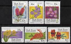 Cinderella - Hutt River Province 1986 Wild Flowers perf set of 6 unmounted mint ($3.71 face)