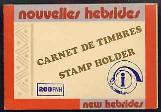 Booklet - New Hebrides - French 1980 Island Maps 200f booklet complete See Below......