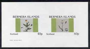 Bernera 1982 Flowers #05 imperf,set of 2 values (40p & 60p) unmounted mint