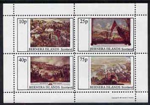 Bernera 1981 Paintings of Battles perf,set of 4 values (10p to 75p) unmounted mint