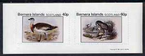 Bernera 1981 Ducks #3 imperf,set of 2 values (40p & 60p) unmounted mint