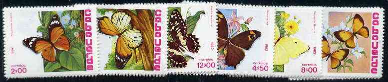 Cape Verde Islands 1982 Butterflies unmounted mint set of 6, SG 534-39, Mi 467-72*