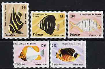 Benin 1996 Fish complete set of 5 unmounted mint, Mi 897-901*