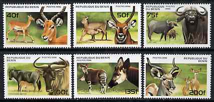 Benin 1996 Animals complete set of 6, unmounted mint SG 1439-44*