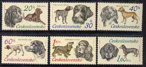 Czechoslovakia 1973 Hunting Dogs unmounted mint set of 6, SG 2116-21, Mi 2154-59