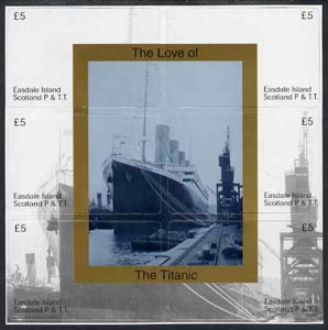 Telephone Card - Easdale set of 6 Â£5 (collector's) cards forming a composite picture of the Titanic
