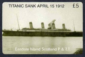 Telephone Card - Easdale Titanic #03 Â£5 (collector's) card (green & white from a limited edition of 1200)