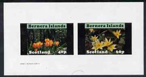 Bernera 1982 Flowers #08 imperf,set of 2 values (40p & 60p) unmounted mint 