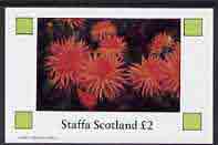 Staffa 1982 Flowers #13 imperf deluxe sheet (Â£2 value) unmounted mint
