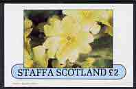 Staffa 1982 Flowers #14 imperf deluxe sheet (Â£2 value) unmounted mint