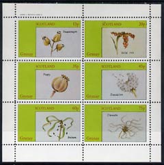 Grunay 1982 Flower Seeds (Snapdragon, Iris, Poppy, etc) perf set of 6 (15p to 75p) unmounted mint