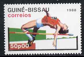 Guinea - Bissau 1988 High Jump 50p from Seoul Olympic Games set of 7, SG 1015 unmounted mint*
