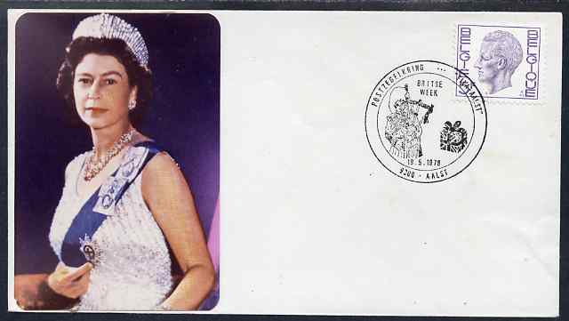 Belgium 1978 British Week illustrated cover with special cancellation showing a Piper