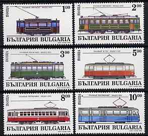 Bulgaria 1994 Trams complete set of 6 unmounted mint, SG 3997-4002, Mi 4144-49*
