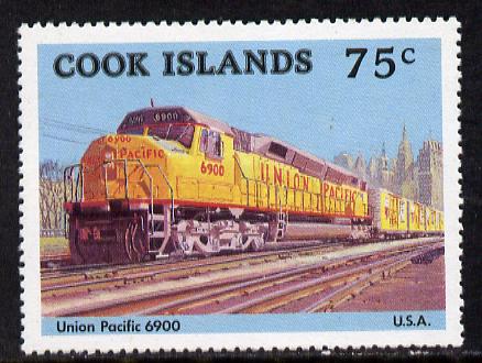 Cook Islands 1985 Famous Trains 75c Union Pacific unmounted mint (SG 1025)